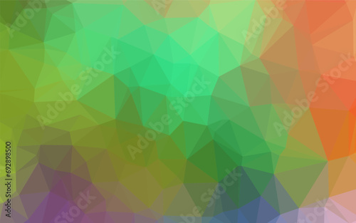 Light Multicolor, Rainbow vector blurry triangle pattern.