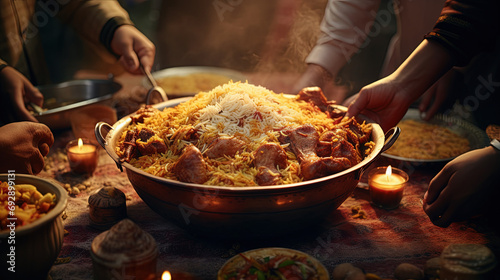 Biryani Rice, a Family Gathering Event and Enjoying the Fun of Dining Together