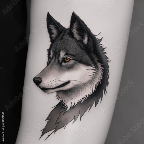 Wolf Idea tattoos minimal photo