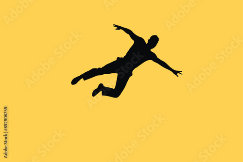 silhouette of jumping person © TONSTOCK