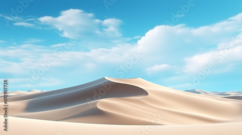 3d render abstract simple panoramic background