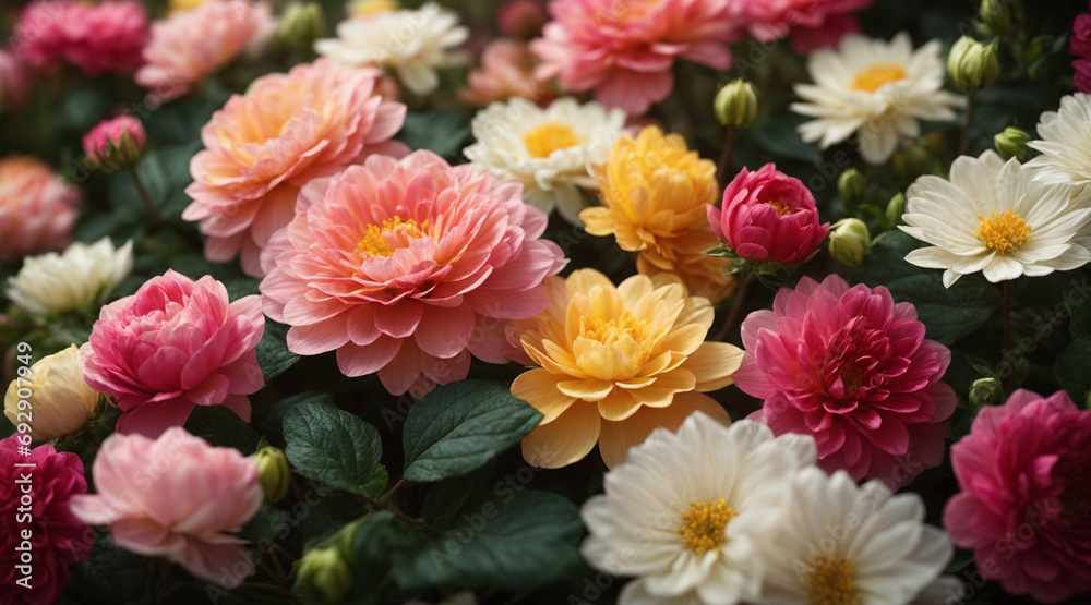 flowers wall background