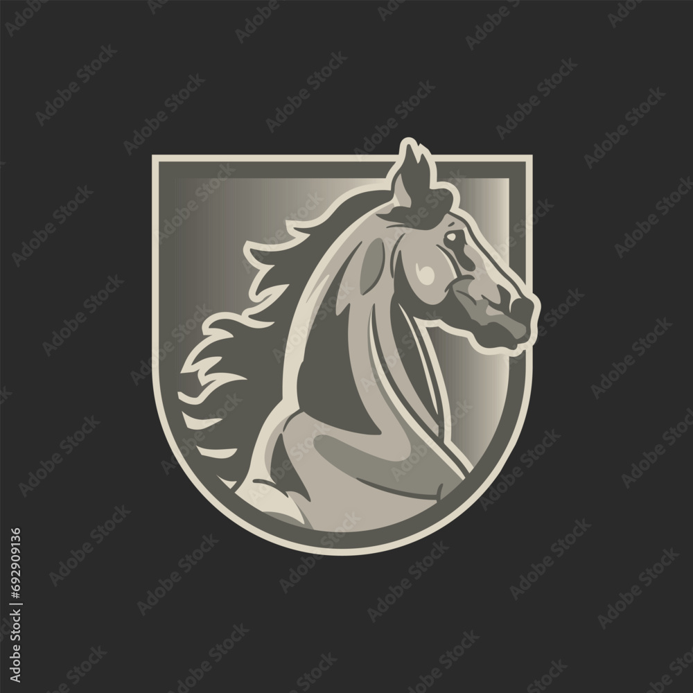 Fototapeta premium vector horse logo emblem illustration