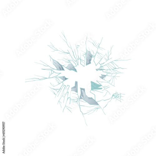 set of broken glass vector elements glass
