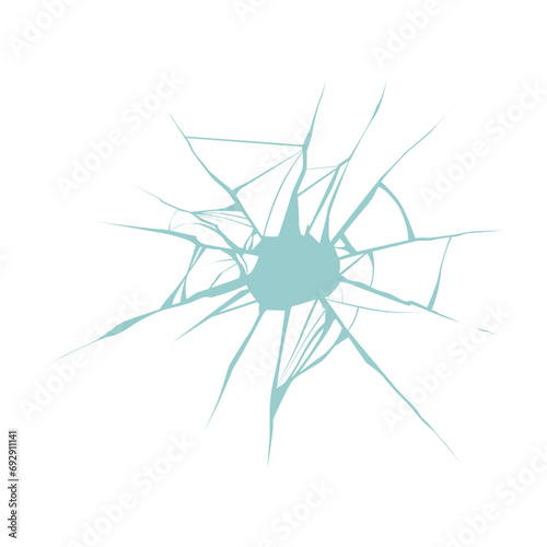 set of broken glass vector elements glass