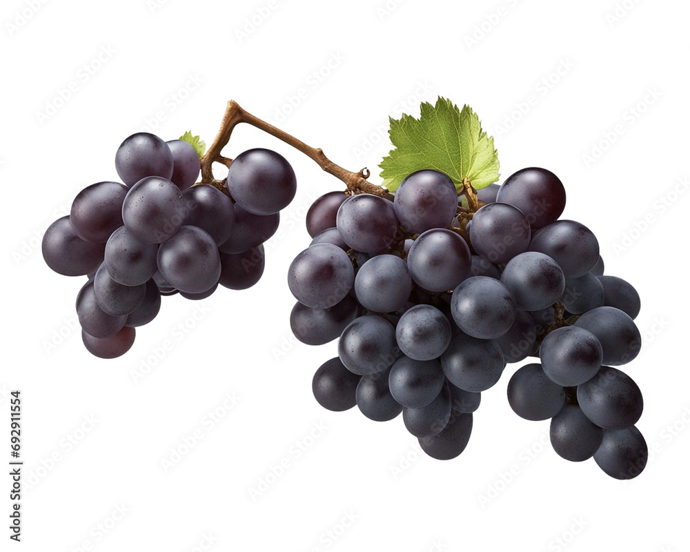 Fototapeta premium bunch of grapes on transparent background