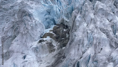 Pemberton, British Columbia, Canada - Strenuous Matier Glacier in Joffre Lakes - Close Up photo