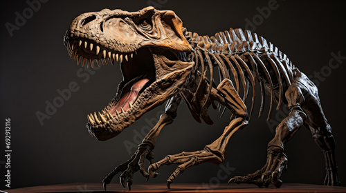 T rex dinosaur skeleton