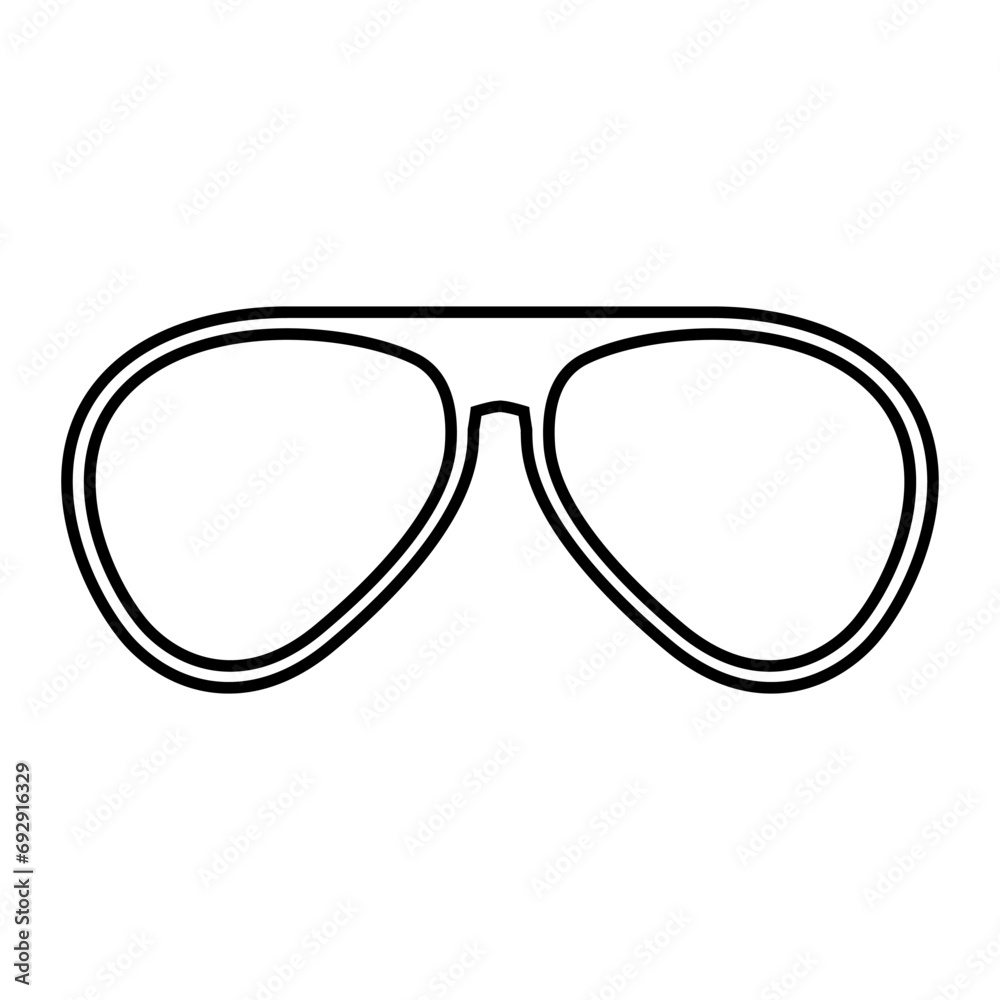 Glasses icon vector. Sunglasses illustration sign. blindness symbol or logo. Glasses icon vector. Sunglasses illustration sign. blindness symbol or logo.