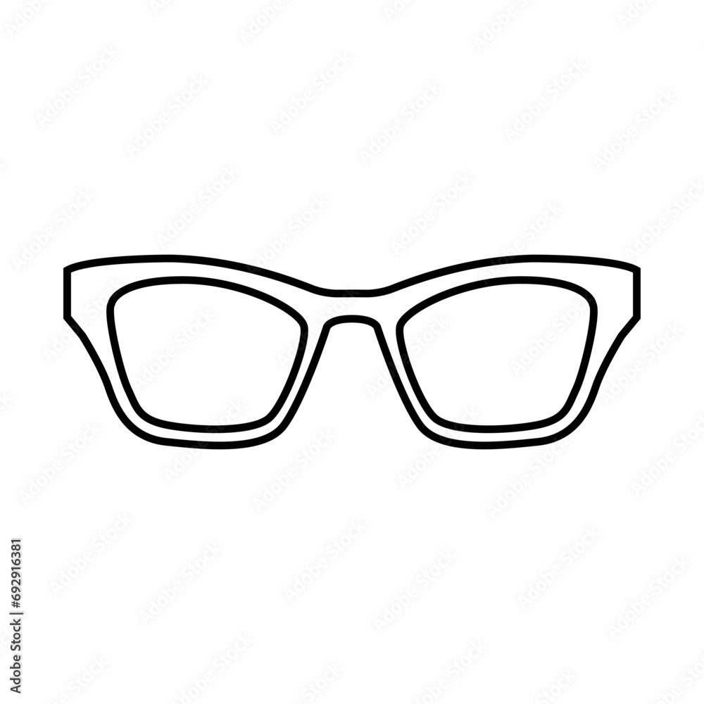 Glasses icon vector. Sunglasses illustration sign. blindness symbol or logo. Glasses icon vector. Sunglasses illustration sign. blindness symbol or logo.