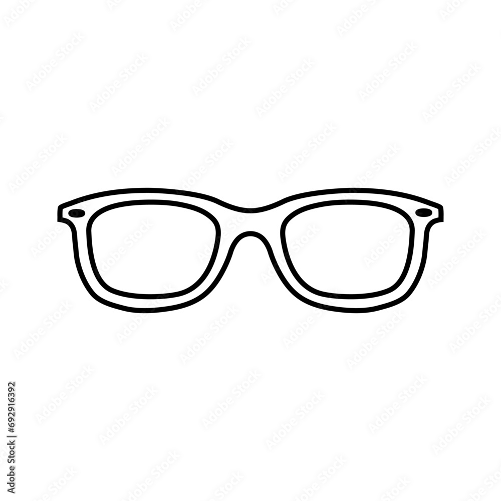 Fototapeta premium Glasses icon vector. Sunglasses illustration sign. blindness symbol or logo.