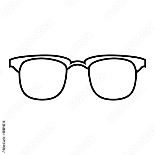 Glasses icon vector. Sunglasses illustration sign. blindness symbol or logo.