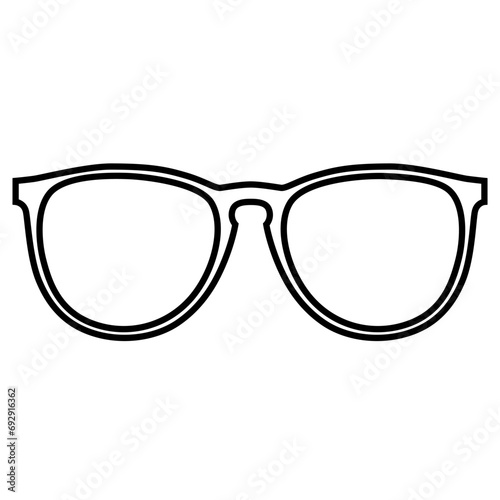 Glasses icon vector. Sunglasses illustration sign. blindness symbol or logo.