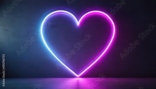 Neon heart photo
