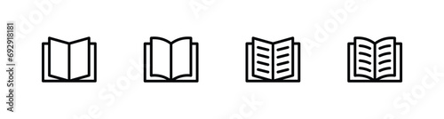 Book icon set vector. book icon collect