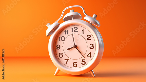 Orange Stopwatch Time Clock