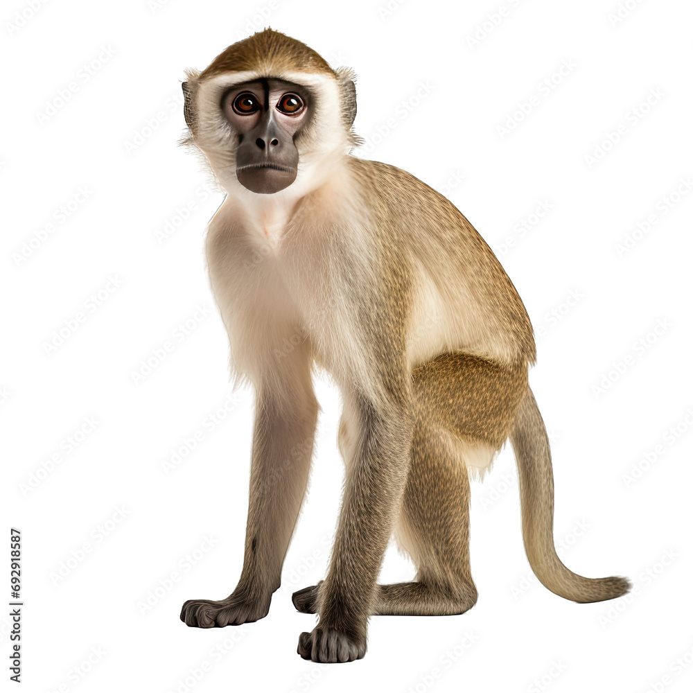 Fototapeta premium Monkey Isolated