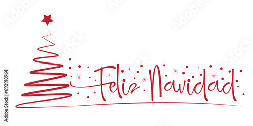 Cartas de Navidad dibujadas a mano con árbol de Navidad y estrellas