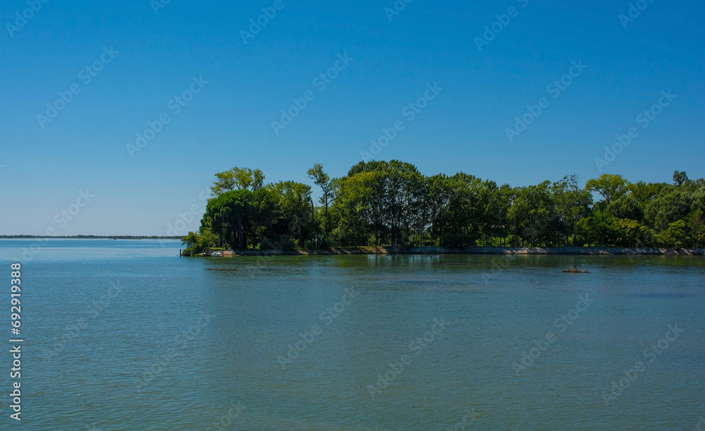 An island in the Grado section of the Marano and Grado Lagoon in Friuli-Venezia Giulia, north east Italy. August