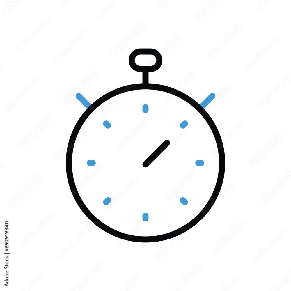 Stopwatch icon vector stock illustration Stopwatch icon vector stock illustration