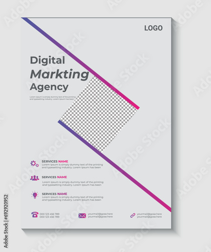 Corporate business multipurpose flyer design template
