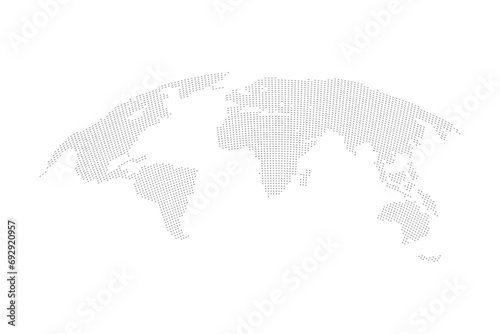 digital dotted world map vector background design illustration photo