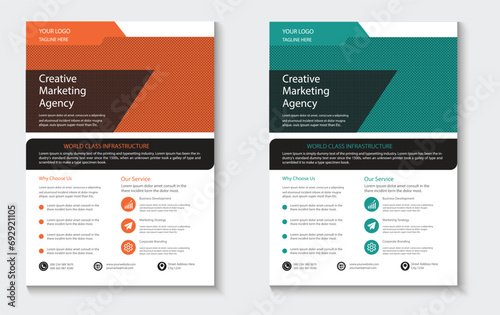 Corporate business multipurpose flyer design template
