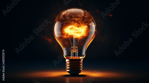 Glowing Innovation: Technology Light Bulb Illuminating the Darkness