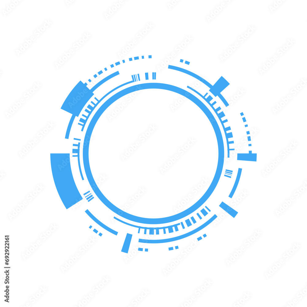 HUD virtual circle technology background. Abstract Digital Circle Technology UI Futuristic HUD virtual circle technology background. Abstract Digital Circle Technology UI Futuristic