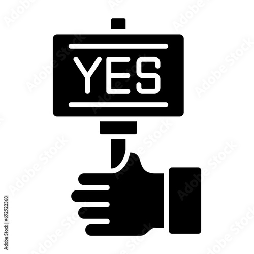 Vote Yes Icon