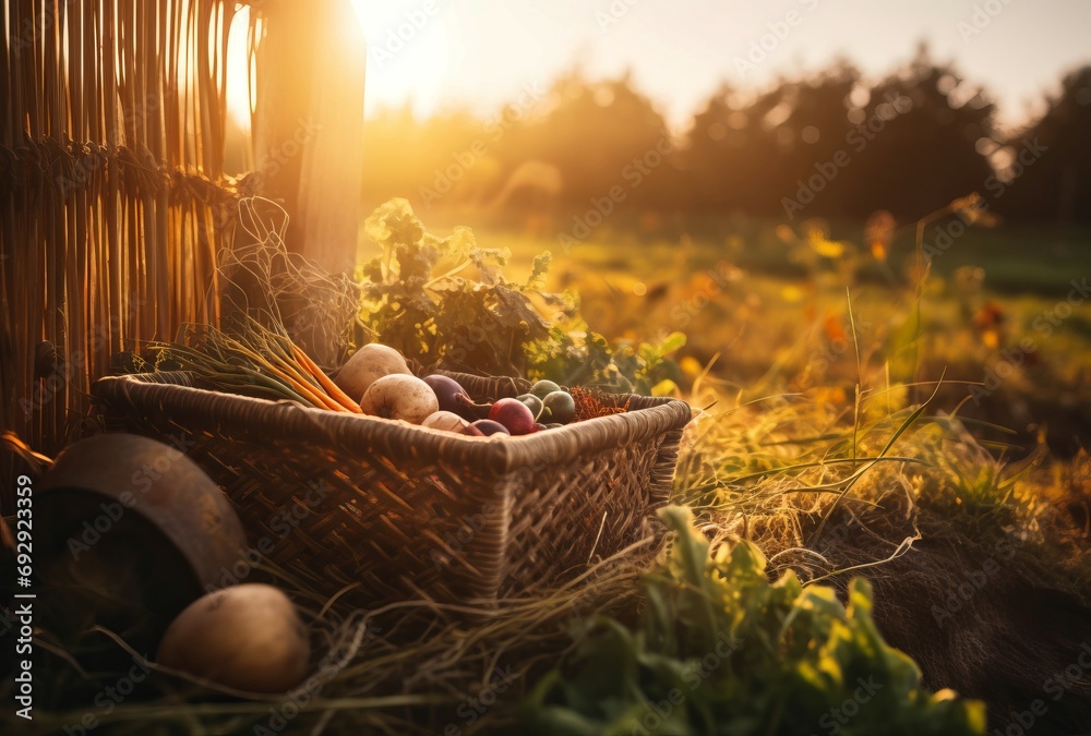 Fotografie Rich harvest basket