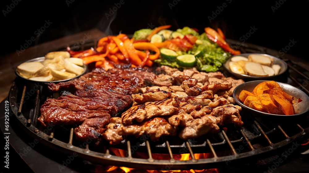 Korean Barbecue, Where Juicy and Flavorful Meats Take Center Stage in a Culinary Extravaganza