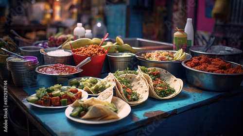 Mexican Taco Delights, A Flavorful Journey Through Vibrant Street Food photo
