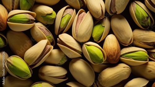 Close up of pistachio nuts photo
