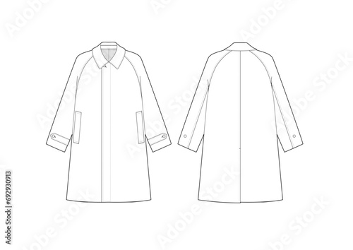 メンズステンカラーコート/ビジネスコート