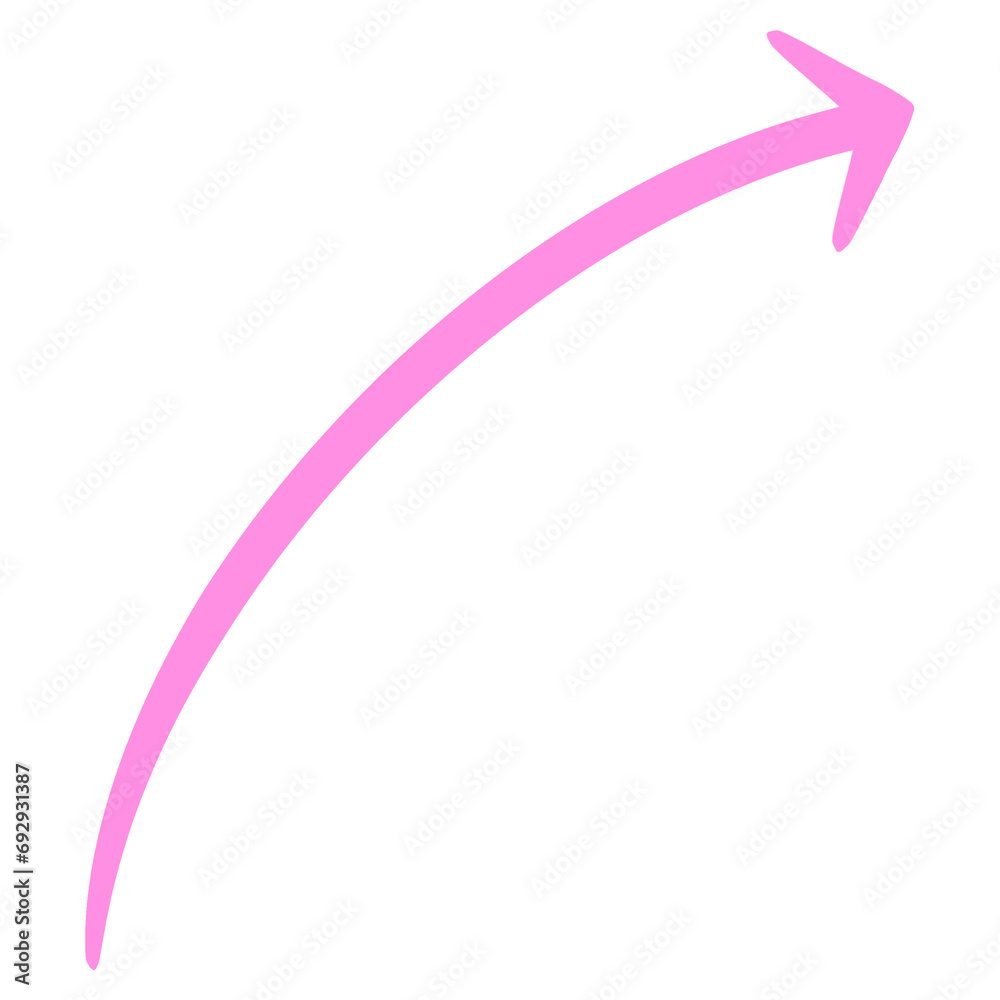 Hard Pink Arrow Line Upward Curved Arrow Sketch Arrow Line Element Hard Pink Arrow Line Upward Curved Arrow Sketch Arrow Line Element