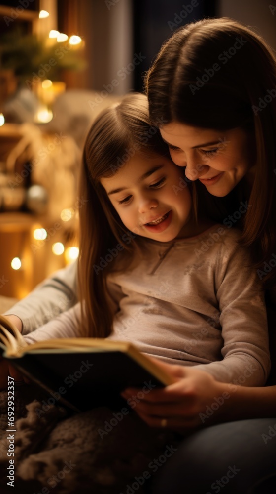 Mom Reading To Daughter Mom Reading To Daughter
