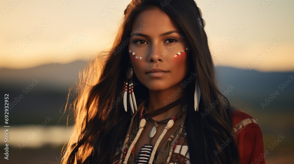 Native american indian woman  