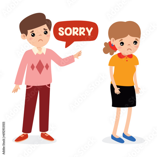 Man Saying Sorry To Woman