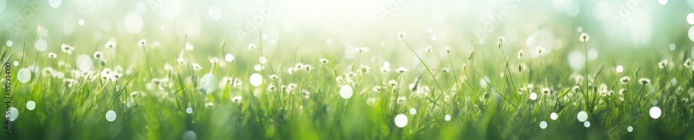 Fototapeta premium Serene Meadow with Delicate Flowers