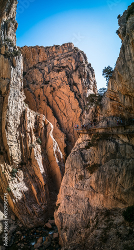 Breathtaking Vertical View of the Caminito del Rey, Andalucia