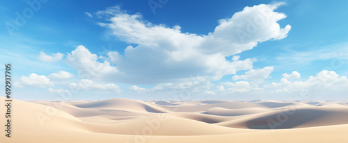 3d render panoramic desert landscape sand dunes