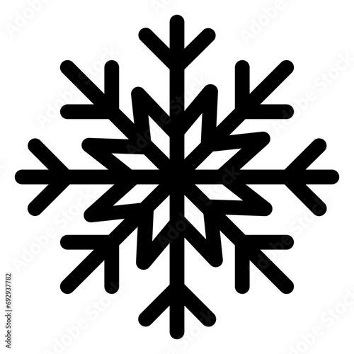 snowflake Solid ICon Illustration
