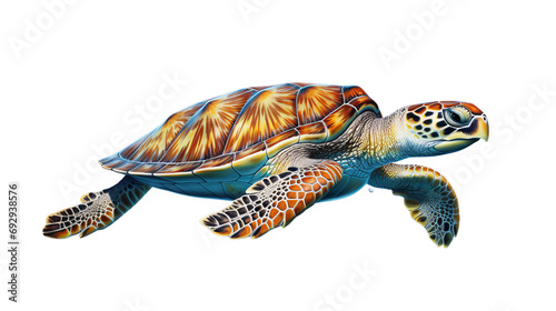 sea turtle isolated on a transparent background