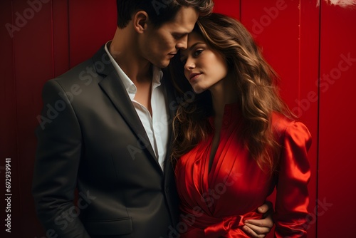 Elegant Valentine's Day Photography: Shades of Silver and Red