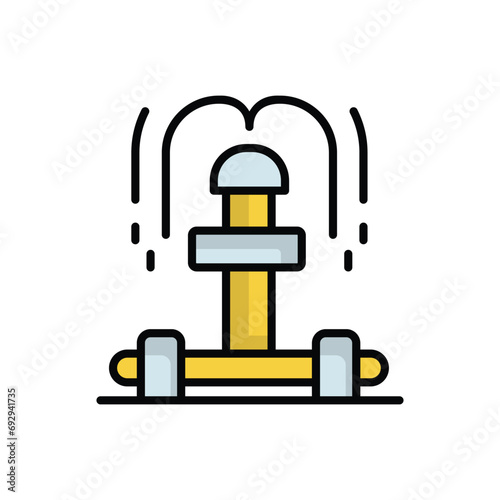 irrigation system icon with white background vector stock illustration