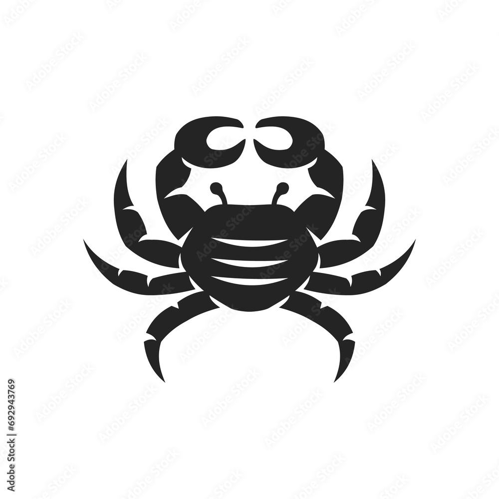 Crab Logo template Isolated. Brand Identity. Icon Abstract Vector graphic Crab Logo template Isolated. Brand Identity. Icon Abstract Vector graphic