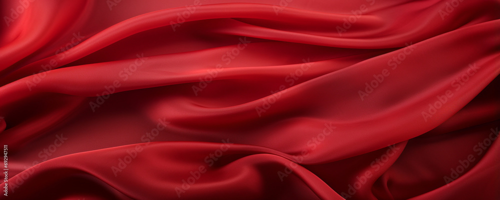 Obraz premium close-up red silk