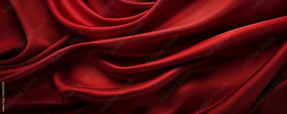 Fototapeta premium close-up red silk