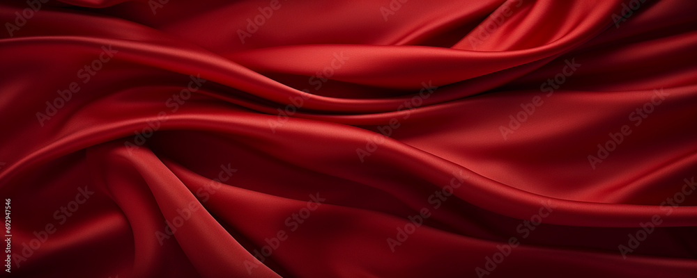 Fototapeta premium close-up red silk